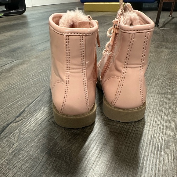 ✨SOLD✨ Wonder Nation Little Toddler Girls Lace-up Patent Moto Boots Size 9 - Picture 5 of 11